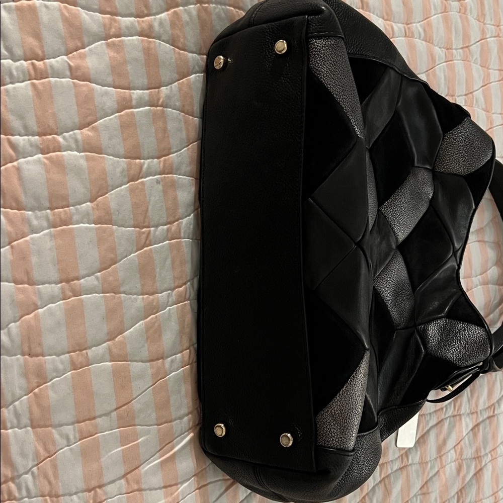 Coach Black Patchwork Leather Shoulder Bag - Picture 8 of 15